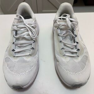 Nike White Mesh Low-Top Sneakers